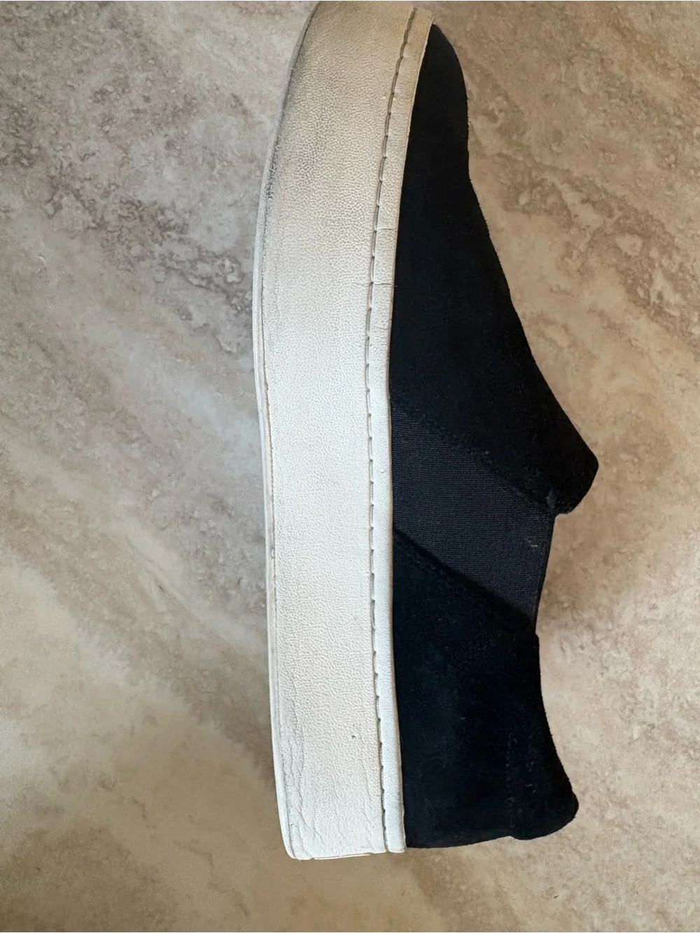 Vince Suede Warren Platform Sneakers – Black | Size 8.5